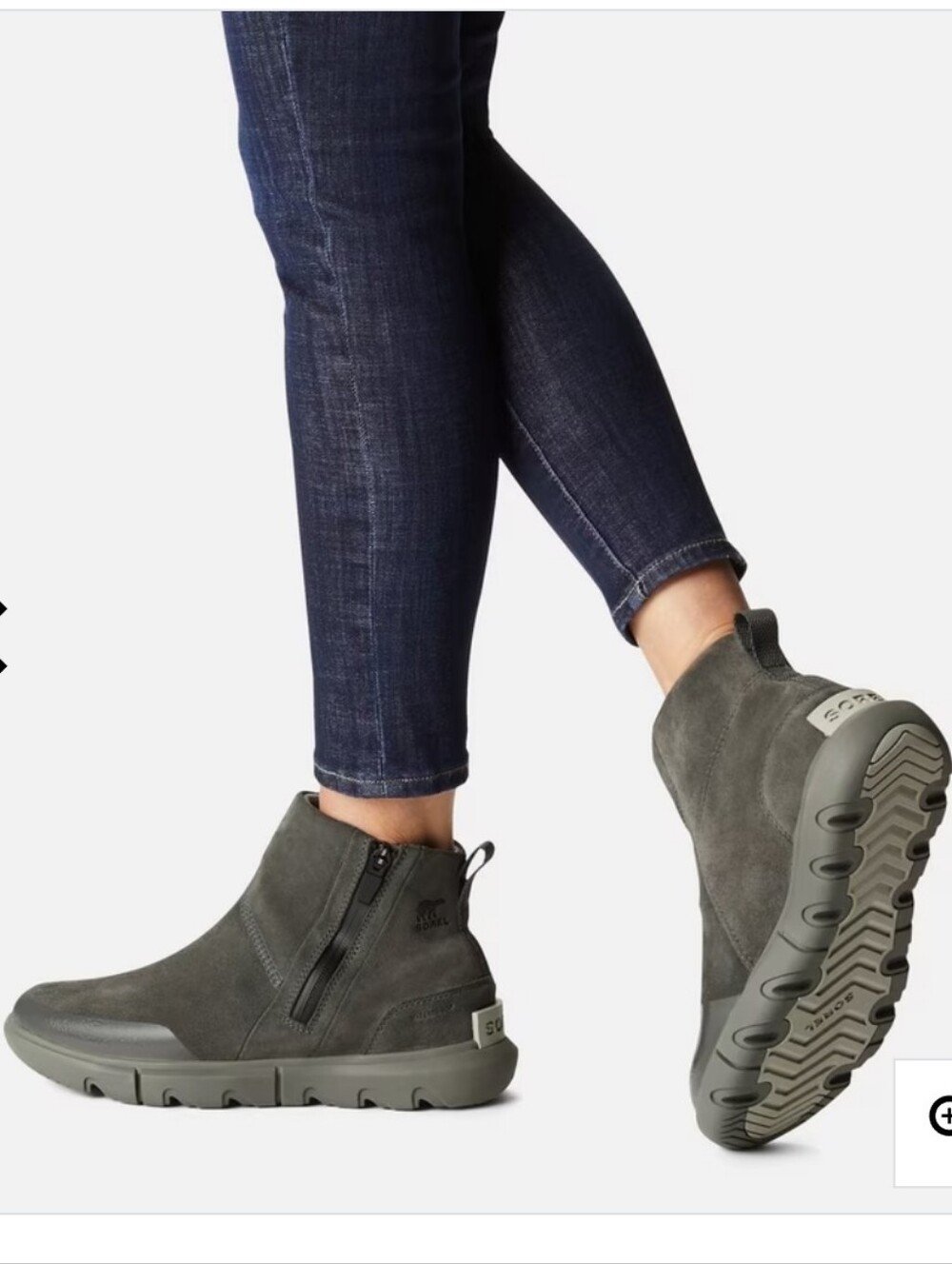 SOREL EXPLORER II ZIP WATERPROOF ANKLE BOOT SIZE 7.5